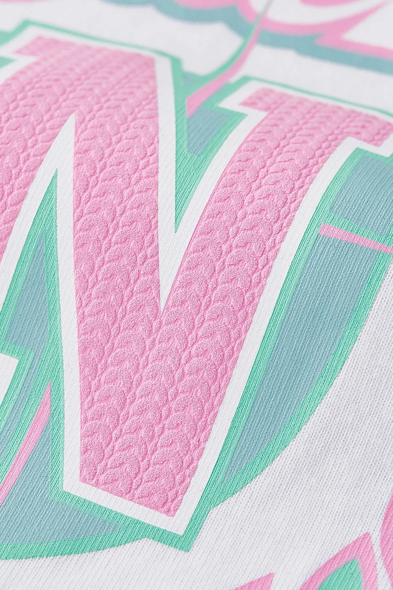 VILZSTUDIOS Trendy American Style College Printed T-Shirt