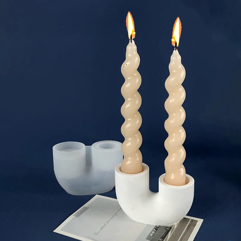 VILZSTUDIOS Modern Silicone Candle Holder Casting Mold