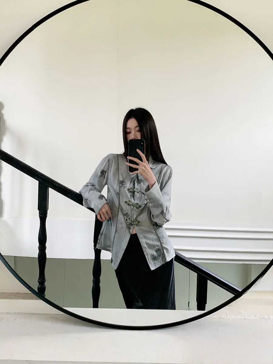 VILZSTUDIOS Tie Dye Button-Up Shirt