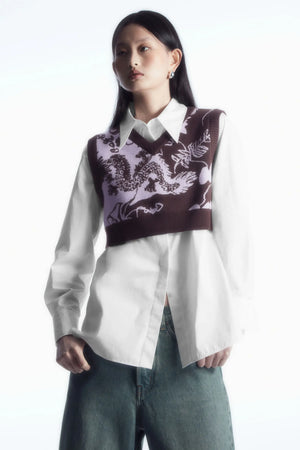 VILZSTUDIOS Lavender Cropped Vest