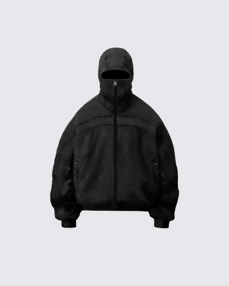 VILZSTUDIOS Washed Gray Classic Ninja Hoodie