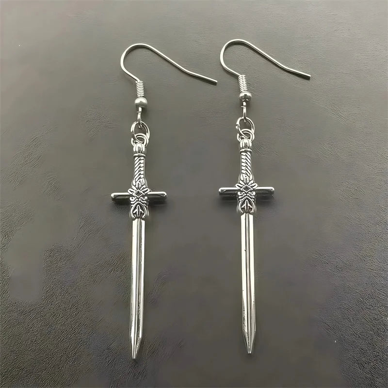 VILZSTUDIOS Vintage Dagger Long Drop Earring
