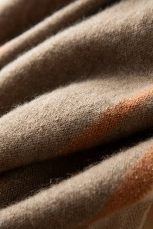 VILZSTUDIOS A-class High-quality 100% Cashmere New Cashmere Scarf 100% Knitted Warm Neck-Protecting High-end Fashion Wild Color in Winter.