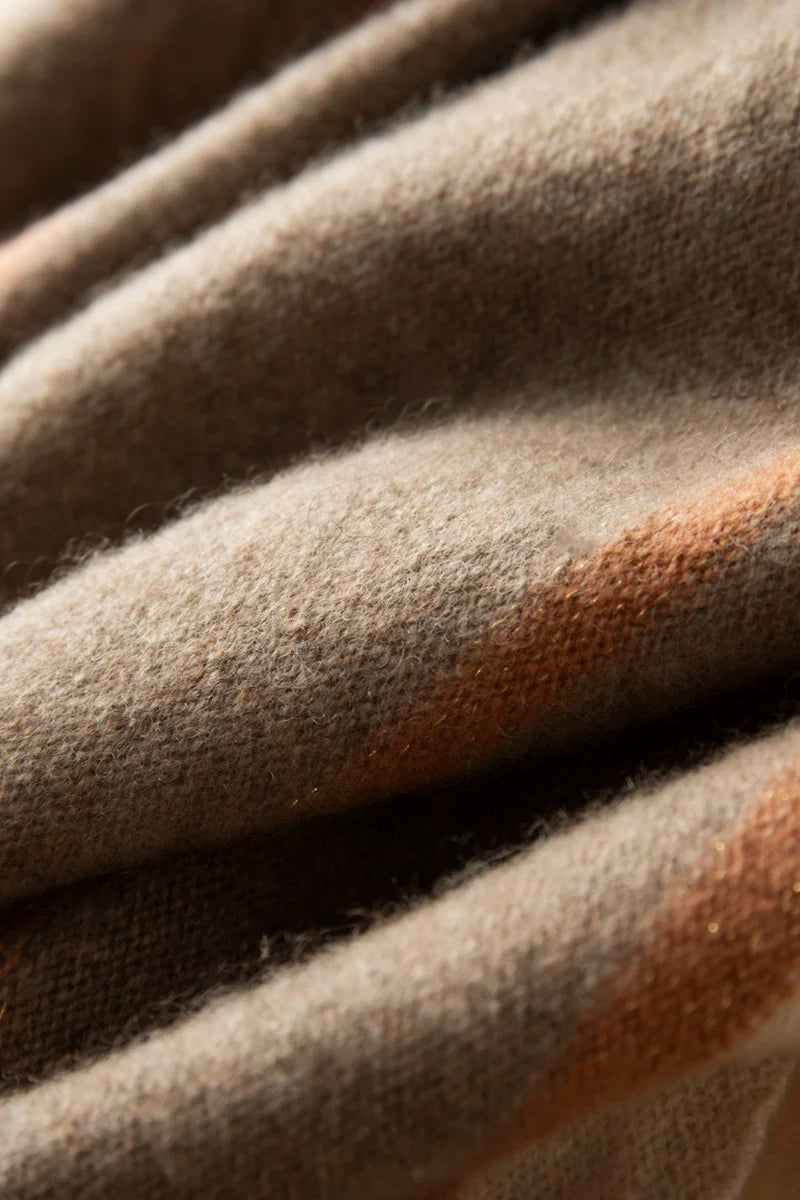 VILZSTUDIOS A-class High-quality 100% Cashmere New Cashmere Scarf 100% Knitted Warm Neck-Protecting High-end Fashion Wild Color in Winter.