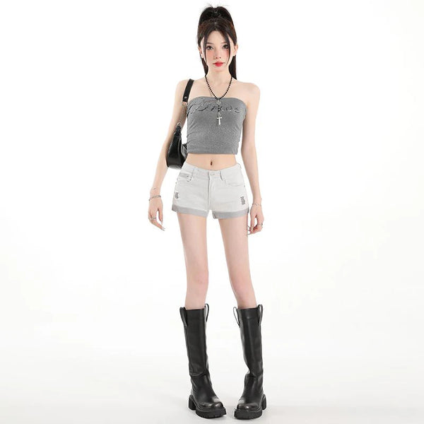 Slim Fit Low Waist Elastic Jeans