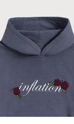 VILZSTUDIOS Vintage Washed Embroidery Boxy Hoodies