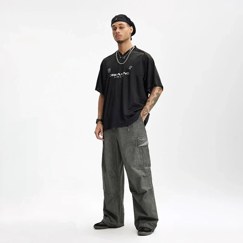 VILZSTUDIOS Vintage Heavy Washed Cargo Pants