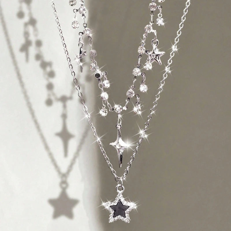 VILZSTUDIOS Doubled Layer Cool Star Necklace