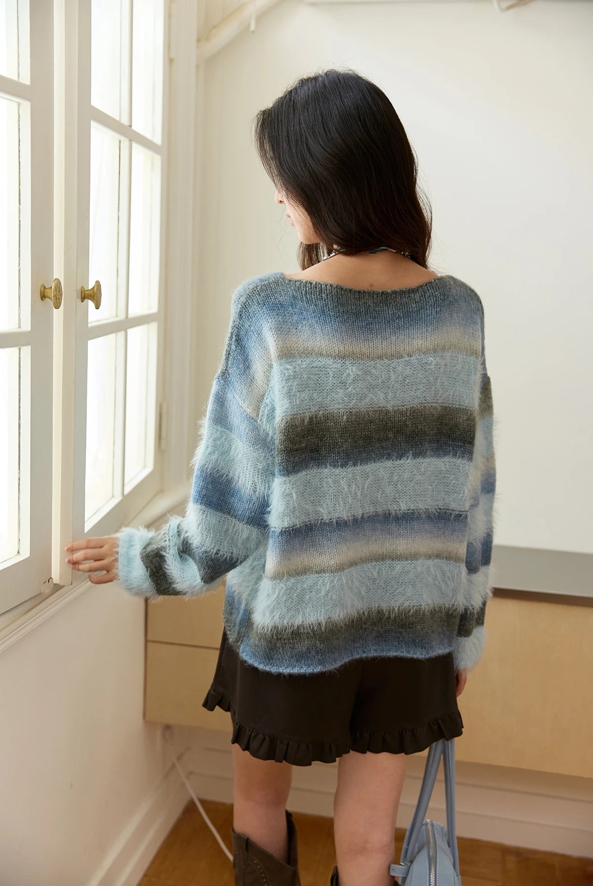 VILZSTUDIOS Blue Gradient Wool Sweater