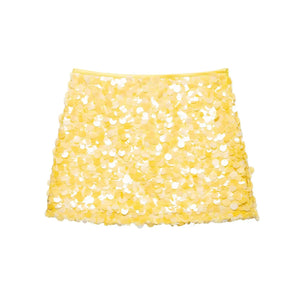 VILZSTUDIOS High Waist Slim Sequin Mini Skirt