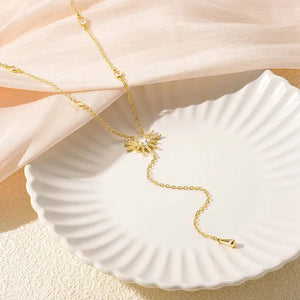 VILZSTUDIOS Fashion Gold Color Y-Shaped Necklace