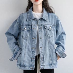 VILZSTUDIOS Oversized Vintage Denim Jacket