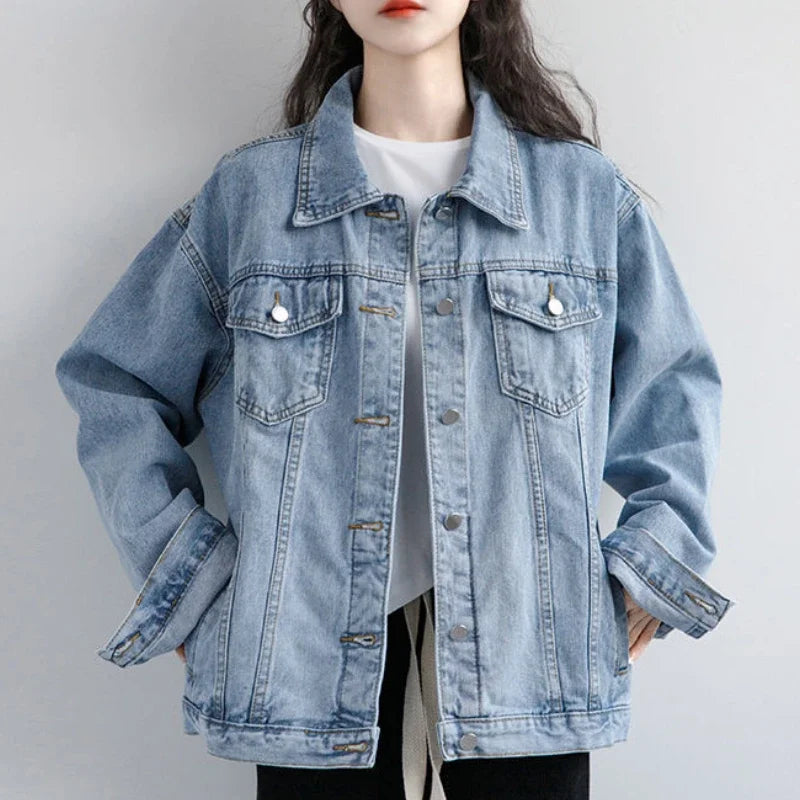 VILZSTUDIOS Oversized Vintage Denim Jacket