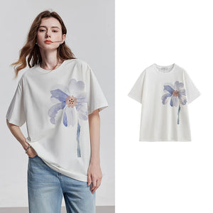 VILZSTUDIOS Stylish Short Sleeve Spring Women T-Shirt