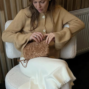 VILZSTUDIOS Cozy Flare Sleeve Knitted Cardigan