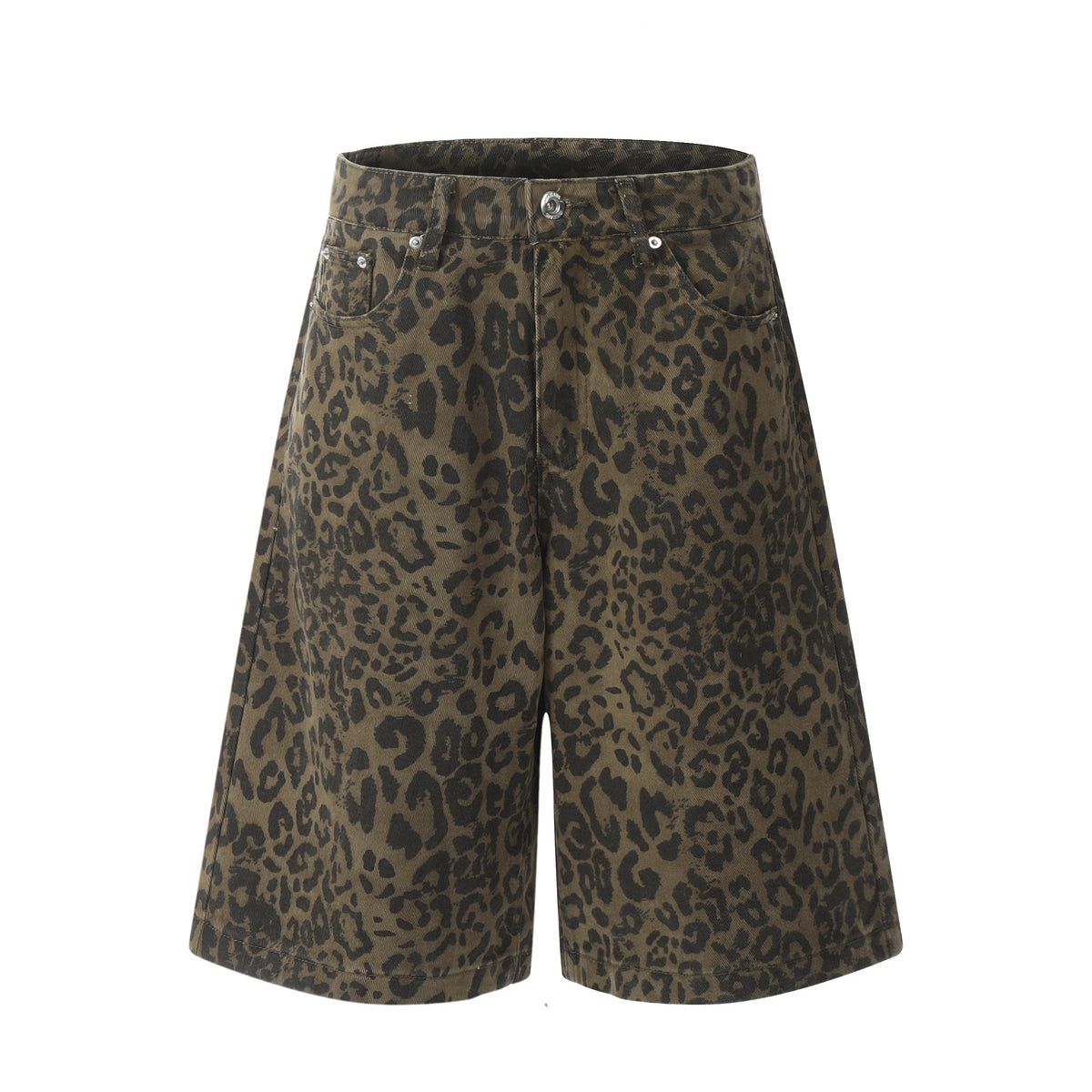 VILZSTUDIOS Leopard Fade Colossus Jorts Baggy Shorts