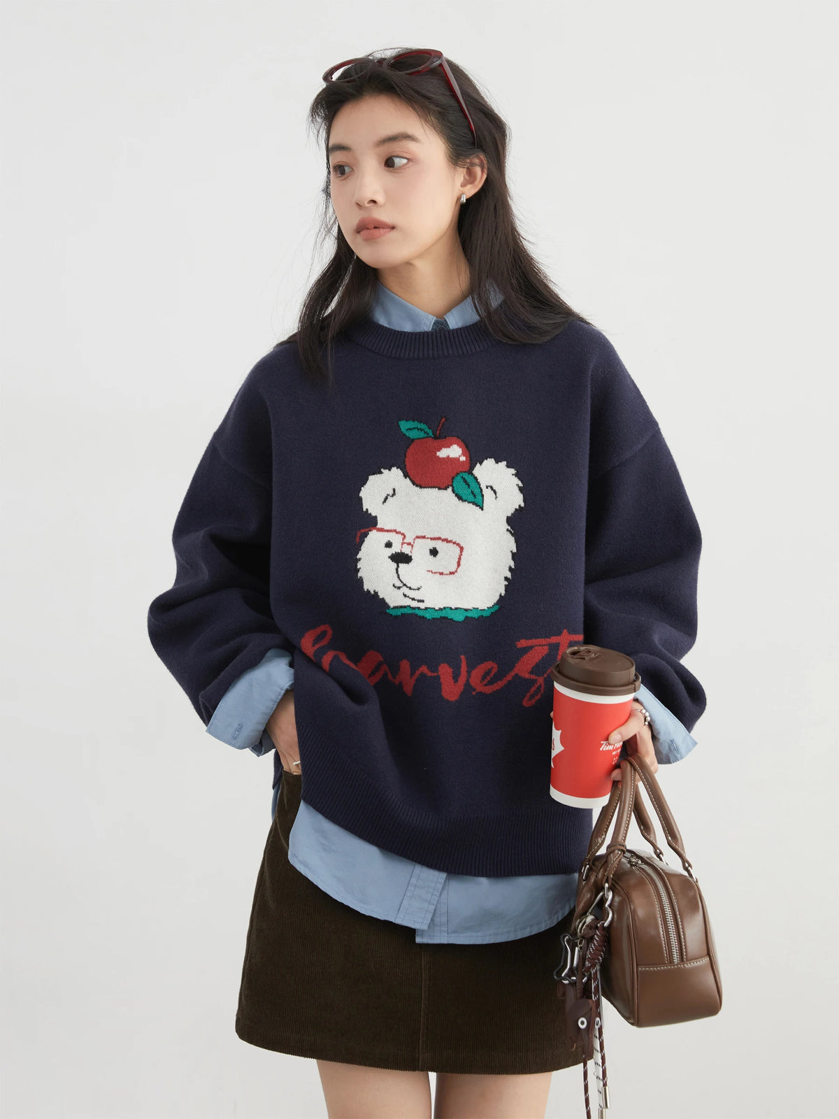 VILZSTUDIOS Cozy Cute Bear Sweater