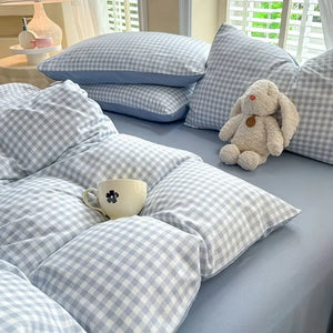 VILZSTUDIOS Vibrant Plaid Nordic Duvet Bedding Set