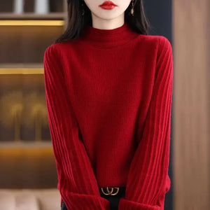 VILZSTUDIOS Cozy Knit High Collar Sweater