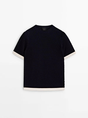 VILZSTUDIOS Cotton Short Sleeve Sweater