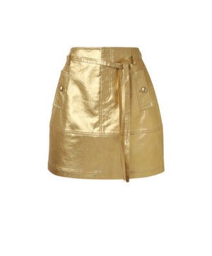 VILZSTUDIOS Faux Leather Mini Skirt