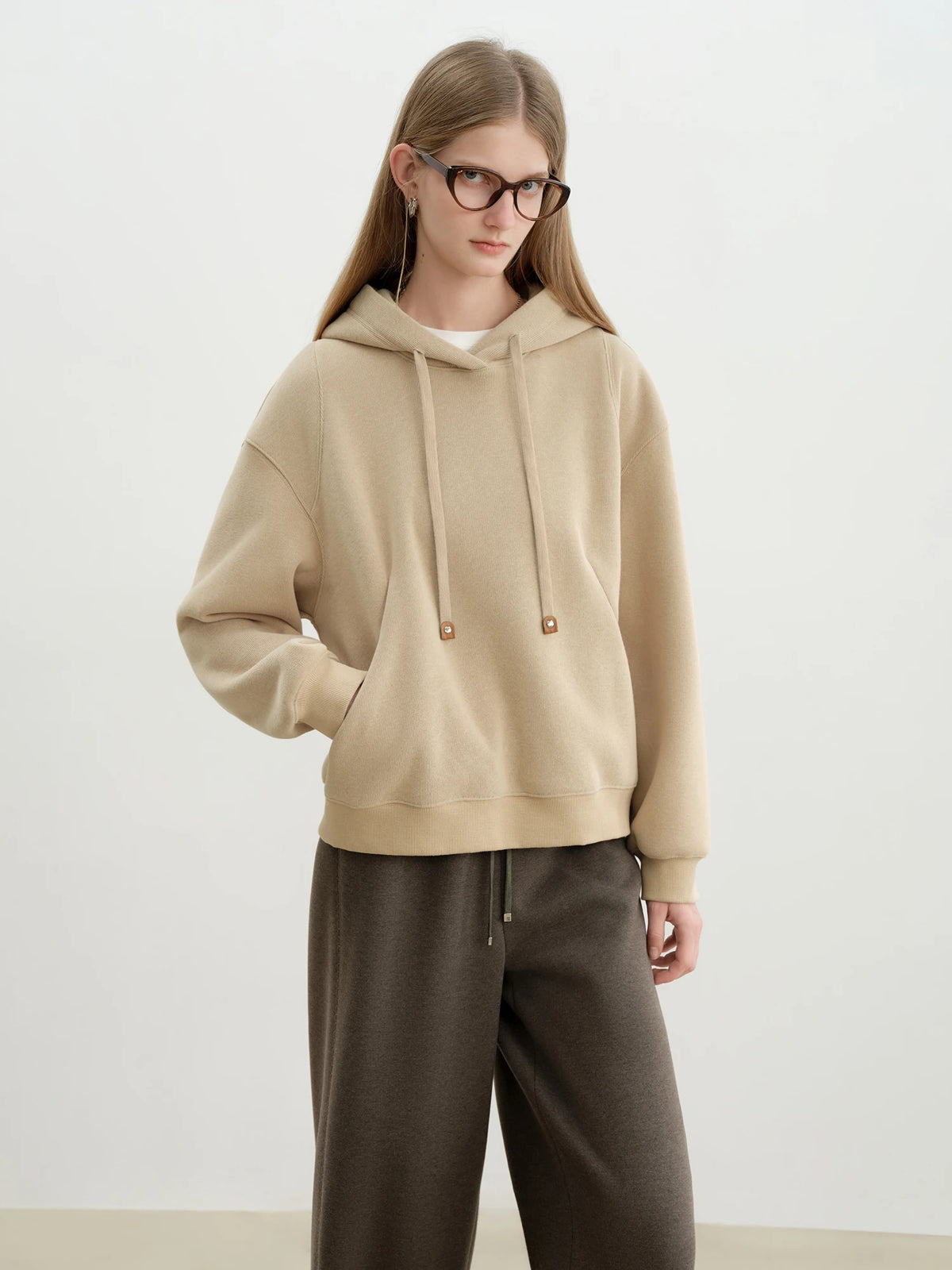VILZSTUDIOS Cozy Fleece Knit Hoodie
