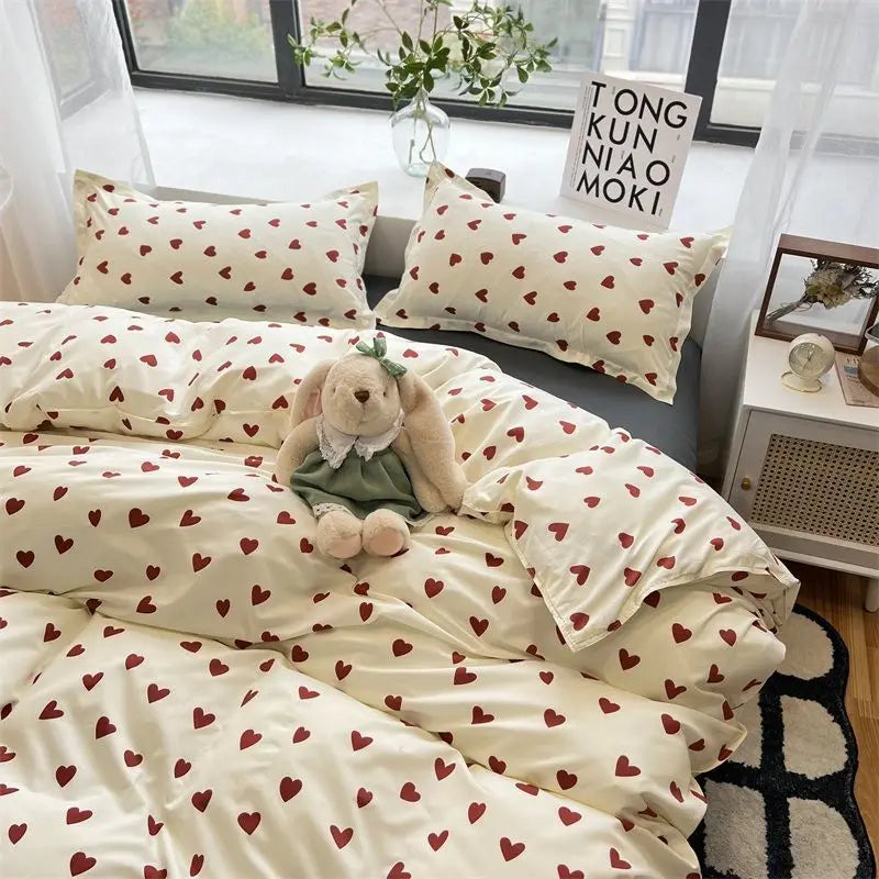 VILZSTUDIOS Elegant Floral Duvet Cover Bedding Set