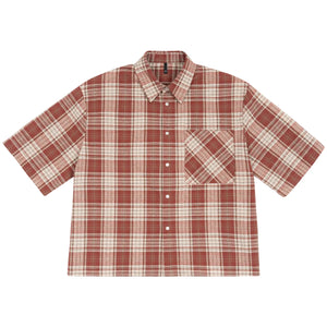 VILZSTUDIOS Viya Checkered Button-Down Shirt