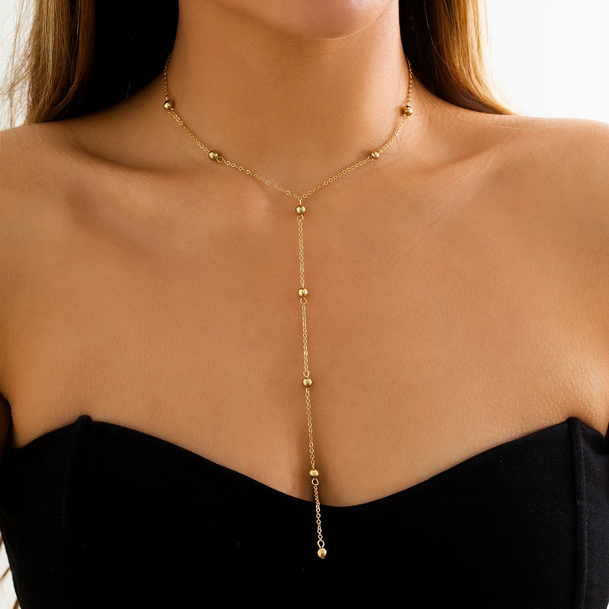 VILZSTUDIOS Minimalist Tassel Long Necklace