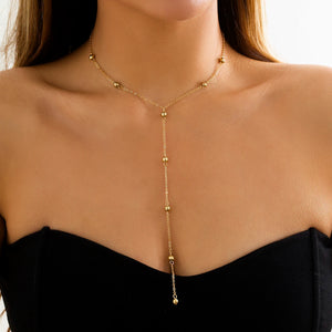 VILZSTUDIOS Minimalist Tassel Long Necklace