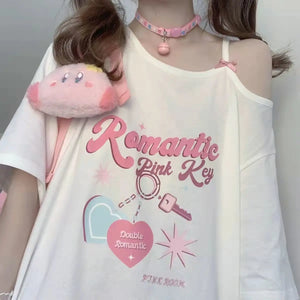 VILZSTUDIOS Sweet Bow Round Neck Romantic T-Shirt