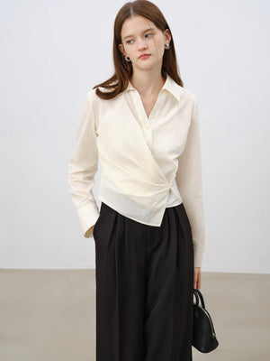 VILZSTUDIOS Versatile Asymmetrical Waist Shirt