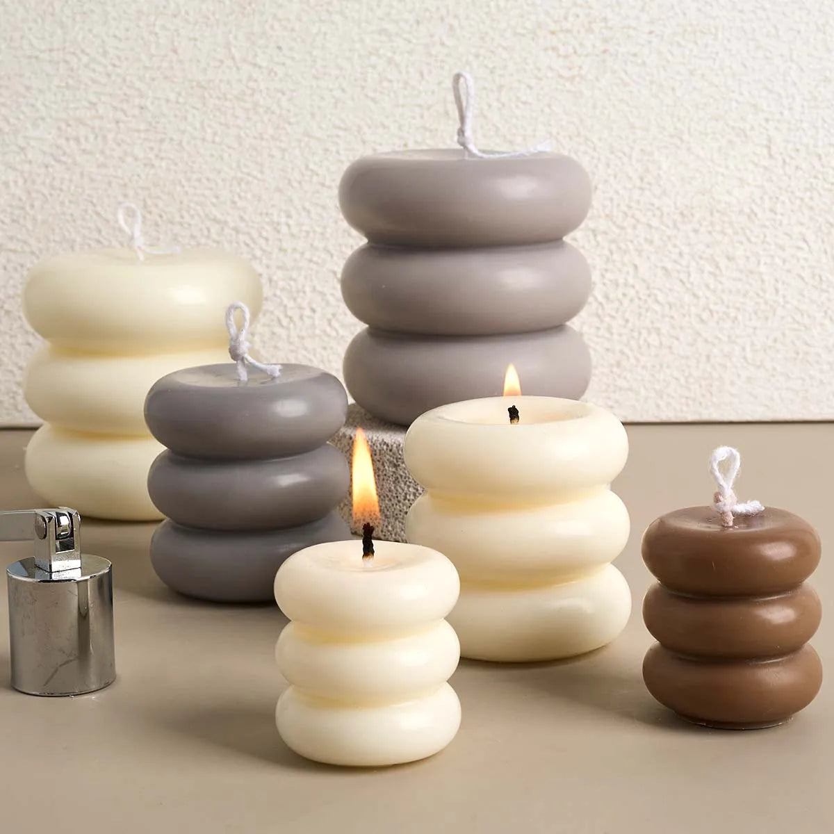VILZSTUDIOS Silicone Donut Candle Mold for DIY