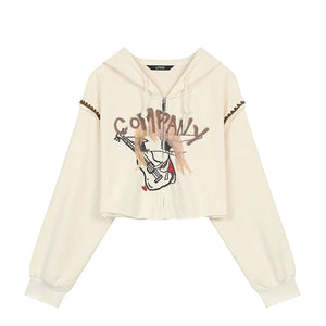 VILZSTUDIOS Original Graphic Cropped Hoodie