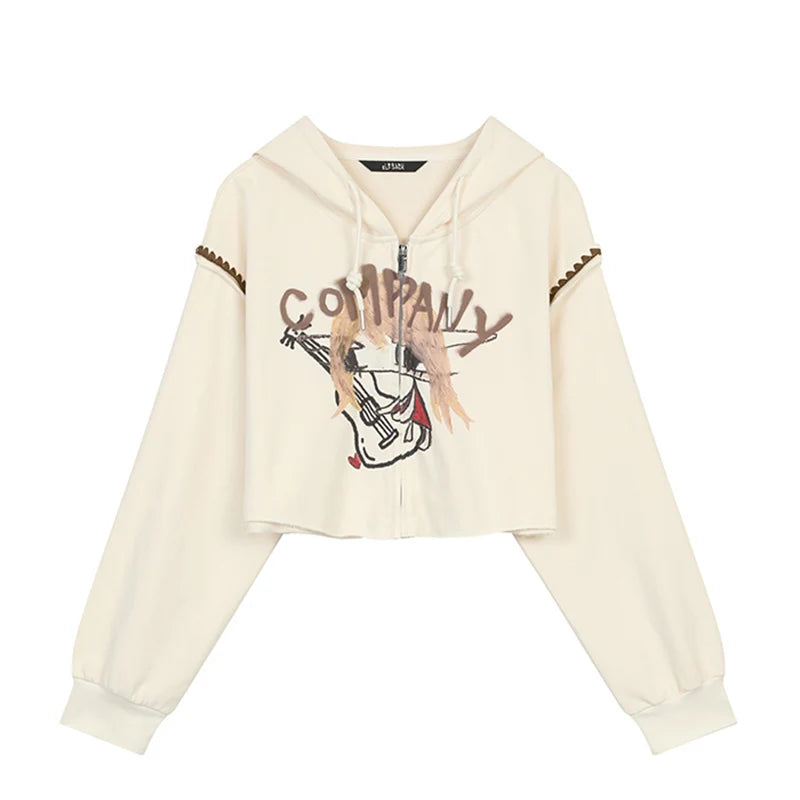 VILZSTUDIOS Original Graphic Cropped Hoodie