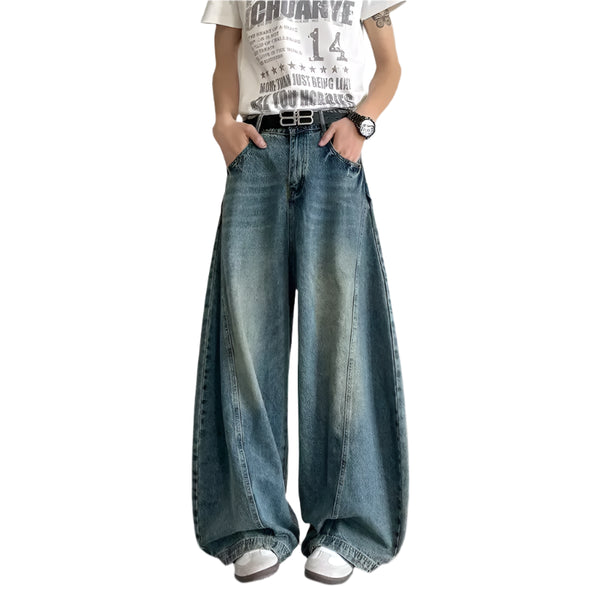 Baggy Hip Hop Jeans mit weitem Bein