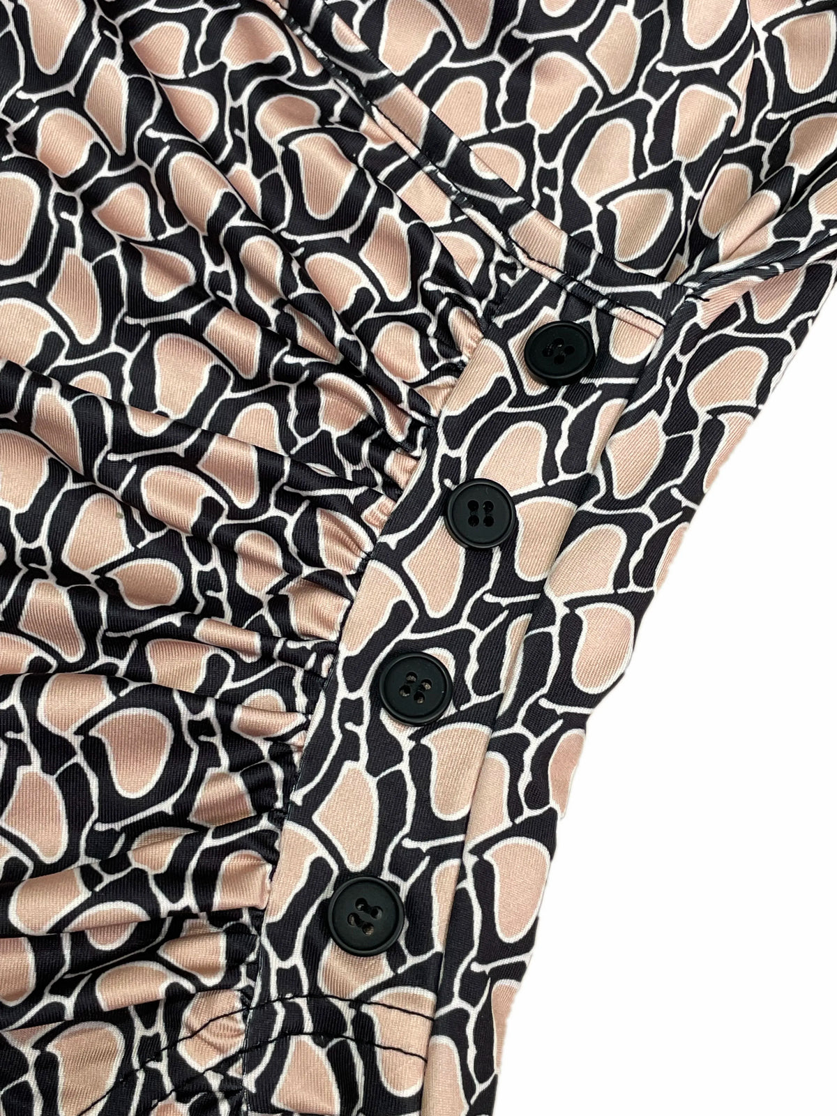 VILZSTUDIOS Floral Print Ruffled Sleeveless Bodycon Dress