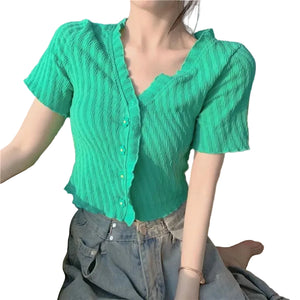 VILZSTUDIOS Button Down Casual T-Shirt