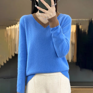 VILZSTUDIOS Cozy V-Neck Wool Sweater