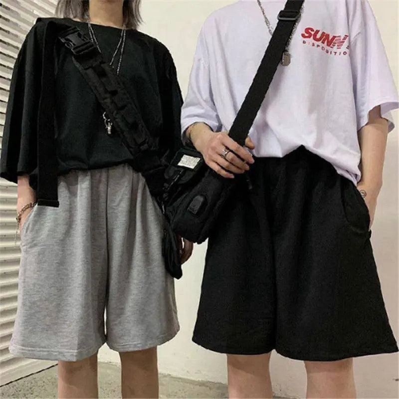 VILZSTUDIOS Gothic Elastic Waist Black Wide Pants