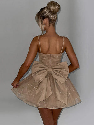 VILZSTUDIOS Sleek Backless Sexy Mini Dress