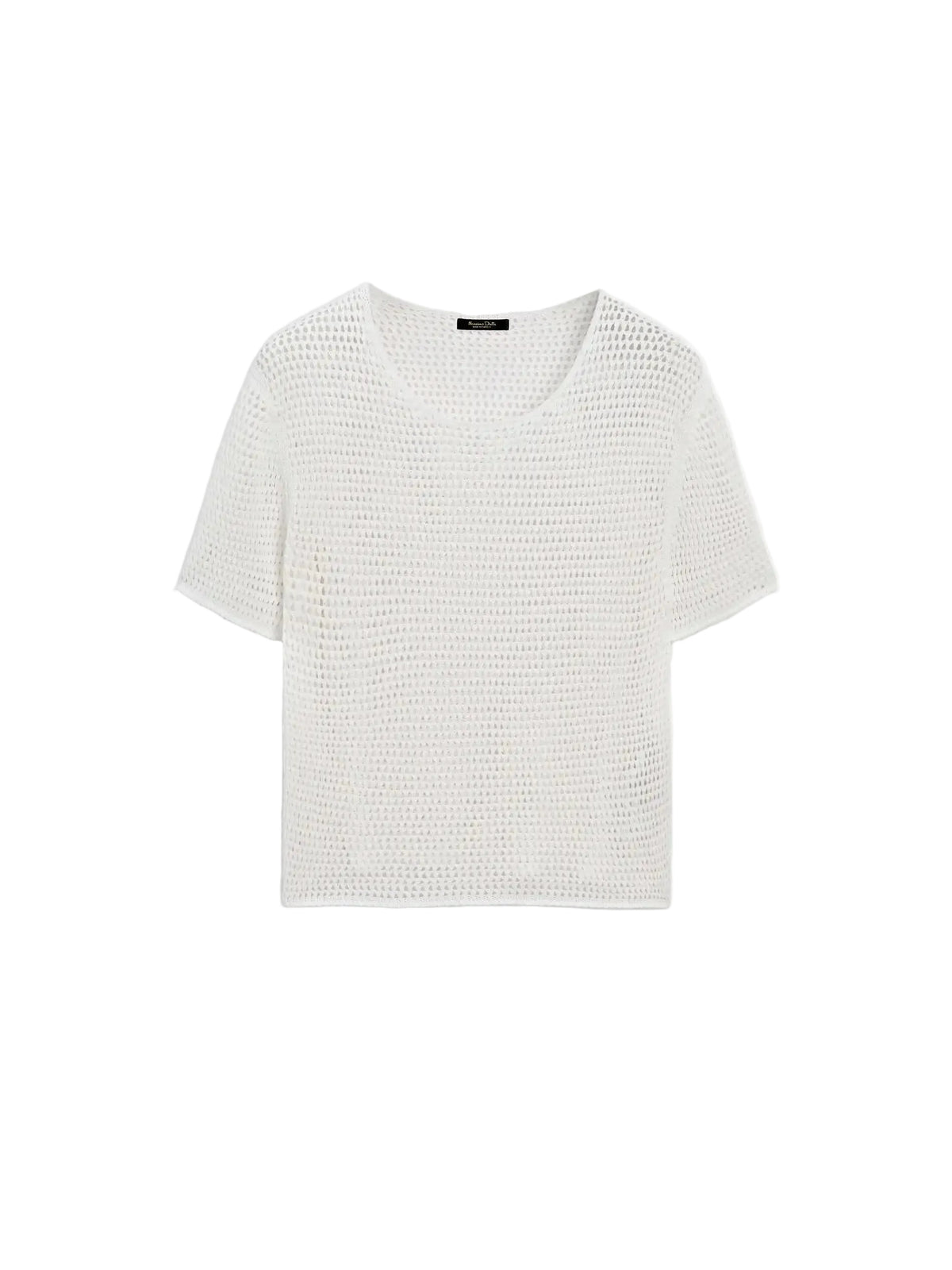 VILZSTUDIOS Hollow Knitted Short Sleeved T-Shirt