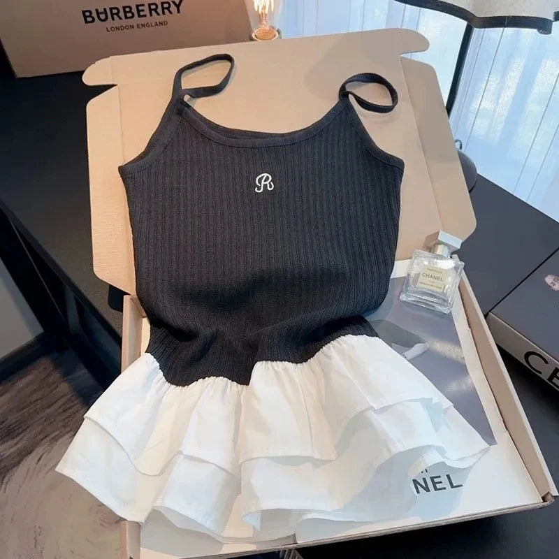 VILZSTUDIOS Stylish Tennis Top & Skirt Set