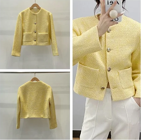VILZSTUDIOS Stylish Formal Tweed Jacket