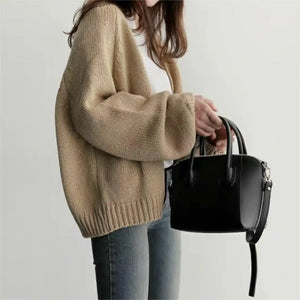 VILZSTUDIOS Chic Knitted Solid Cardigan