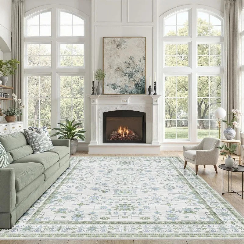 VILZSTUDIOS Vintage Multicolor Printed Rug
