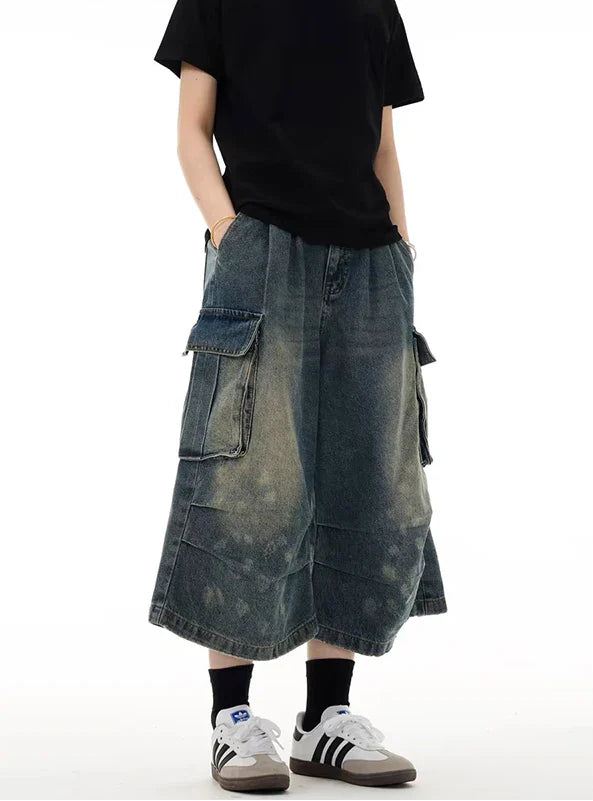 VILZSTUDIOS Vintage American Washed Workwear Jorts