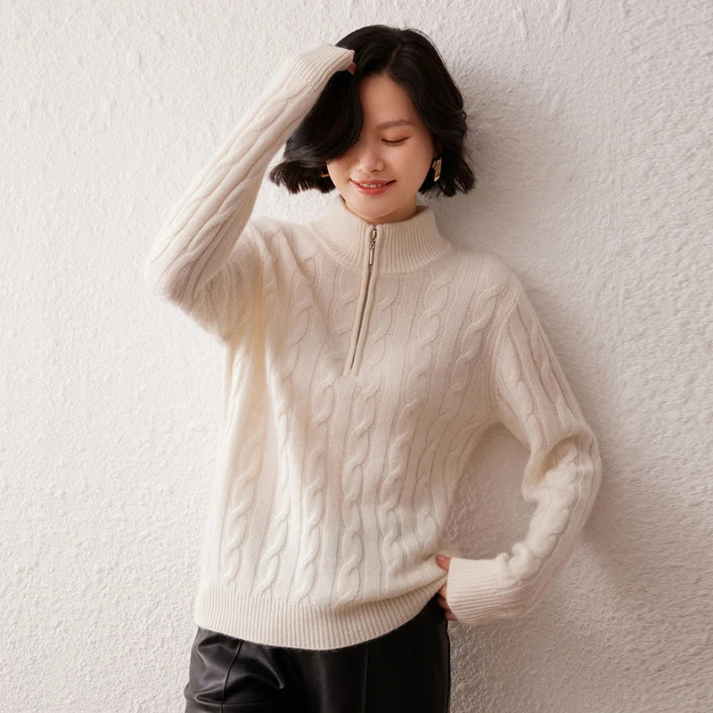 VILZSTUDIOS Thick Cashmere Turtleneck Sweater