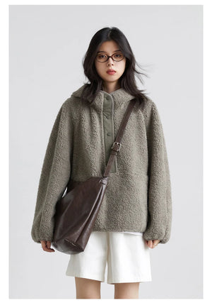 VILZSTUDIOS Granular Fleece Chic Hoodie