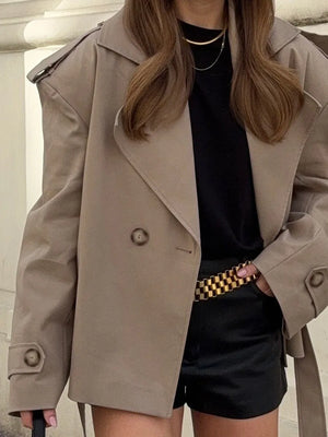 VILZSTUDIOS Lace Up Long Sleeve Jacket